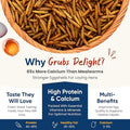 5LB Dried Black Soldier Fly Larvae for Chickens – 85x More Calcium Than Mealworms, for Chickens and Birds, 100% Natural Non-GMO Chicken Worms Treats, High Protein & Calcium Poultry Feed
