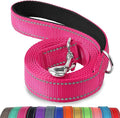 Joytale Dog Leash, 6 FT Double-Sided Reflective, Padded Handle Nylon Heavy Duty Leashes for Small Dogs Walking, Hotpink
