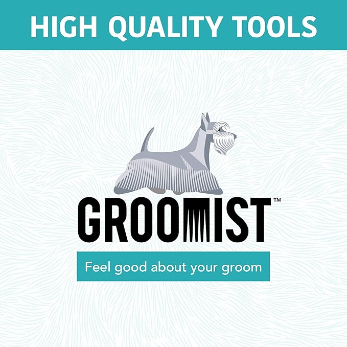 Ergonomic Pivoting Slicker Brush for Medium Dogs - Self Cleaning and Shedding Control for Loose Hair and Mats (Pack of 2)