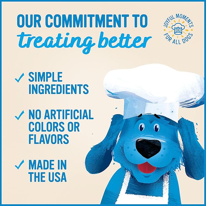Blue Dog Bakery Protein Jerky Sticks | Medium, Soft Beef Flavor Chew Sticks | Natural Healthy Dog Treats, 6 oz (Pack of 8)