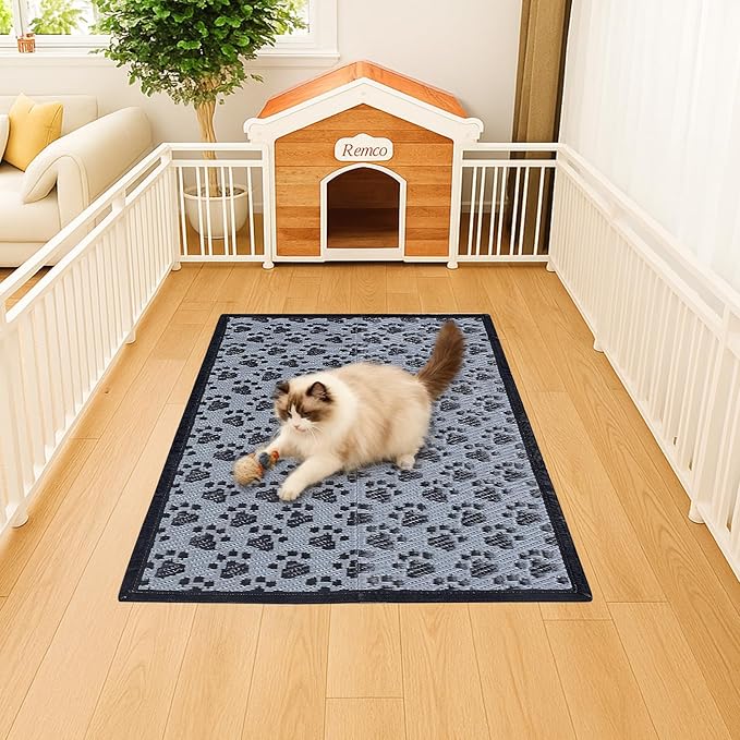 3x2 Feet Cat Bed Mats, Stain-Resistant, Washable and Easy to Clean, Reversible for Double-Sided Use, Convenient Design, Suitable for Both Outdoor and Indoor