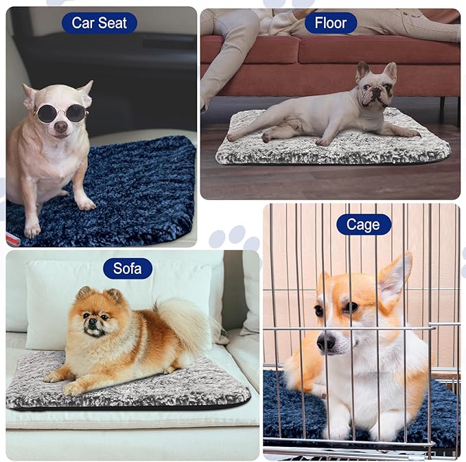 4 Pack Self Warming Cat Pads Self Heating Cat Mat Washable Homeless Dogs Thermal Pads Kennel Pad Reflects Body Heat Warm Crate Bed Mat for Indoor Outdoor Pet