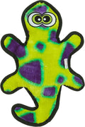 Outward Hound Durablez Medium Gecko Stuffing-Free Squeaky Plush Dog Toy for Puppies & Dogs - Interactive, Soft Yet Tough, No Mess, Jumbo Squeaker, Long-Lasting Play, 13.75 inch, Multicolor