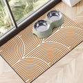 Eco-Friendly Pet Supplies: Absorbent Quick Dry Cat & Dog Food Mat, 16"x24"