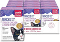 The Honest Kitchen Human Grade Minced - Turkey, Chicken & Duck in Bone Broth Gravy Wet Cat Food, 5.5 oz (Pack of 12)