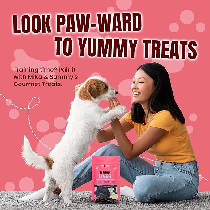 Mika & Sammy's Gourmet Beef Liver Jerky Dog Treats Made in The USA. (Beef Liver 12 Oz)