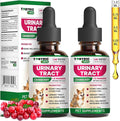 Cat & Dog Natural UTI Support & Urinary Tract Infection Treatment with Cranberry - Kidney + Bladder Support Supplement - Best for Urine Incontinence - Pet Renal Health (2 Pack (60ml + 60 ml))