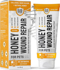 Best Hot Spot Treatment for Dogs – No Antibiotic Wound Ointment for Dogs & Cats for Irritation & Scratches – Honey Wound Repair Gel (2 oz) – Colloidal Silver – Better with Cat Cones to Stop Licking