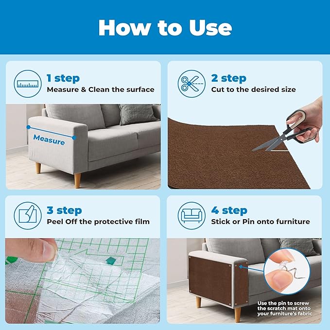 Best Pet Supplies Catify Cat Scratcher, Fun Interactive Scratchers, Posts, Poles, Claw Safe, Furniture Saver Indoor Play Support Natural Cat Behaviors Heavy Duty - Brown (78.7 x 15.8)