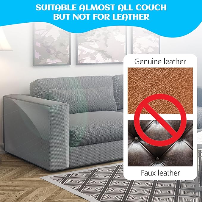 Anti Cat Scratch Furniture Protector, Couch Corner Protectors for Cats, Furniture Protectors from Cats Scratching, Walls, Doors with 50 Twist Pins(15.7" x 197")