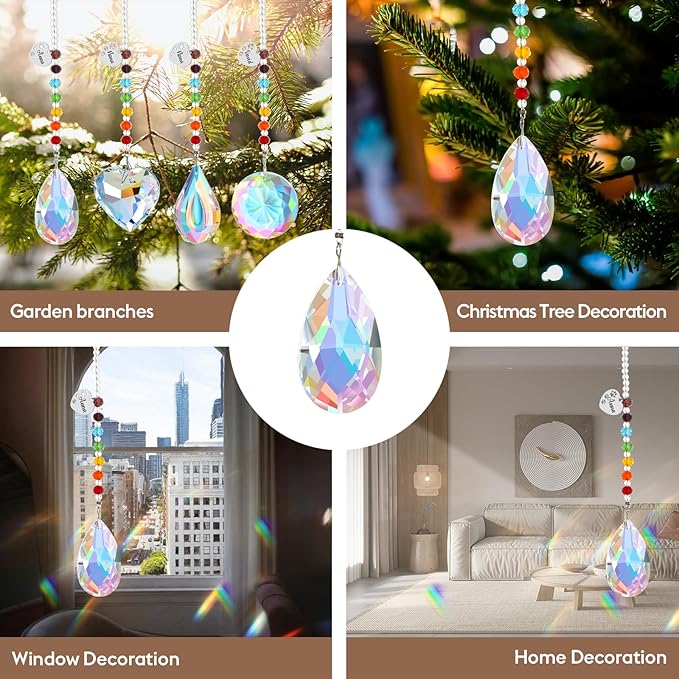 free-space Rainbow Bridge Pets Personalized Crystal Light Catcher Cat/Dog Keepsake Pet Loss Sympathy Gift (Water Drop 1)
