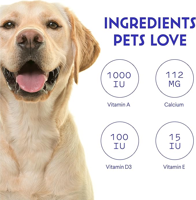 WONDER PAWS Premium Multivitamin for Dogs Daily Multi for Immune, Mood, Joint, Skin, Heart & Digestive Health - 21 in 1 Dog Multivitamins for Optimal Health Essential - 60 Multivitamin Dog Chews