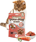 Fieldcrest Farms Nothin’ to Hide Collagen Cat Treats – Crunchy & Creamy Cat Snacks, High-Protein Healthy Treats for Skin, Coat & Joint Support, Salmon Flavor, 3 oz.