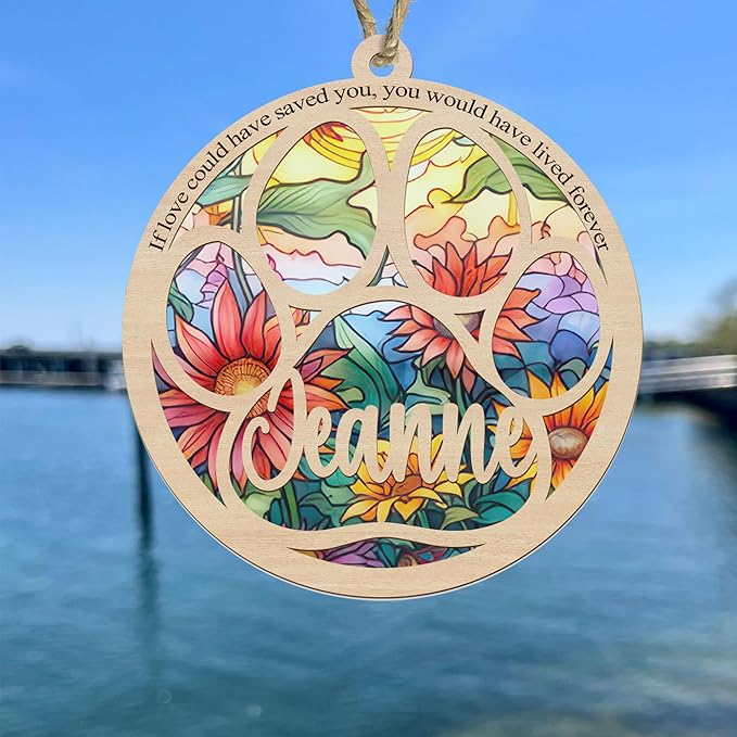 Dog Memorial Ornament,Pet Loss Gifts for Dog Lovers