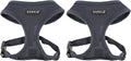 Authentic Puppia Soft Harness, Grey, Large (Pack of 2)
