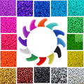 zetpo Cat Nail Caps | Cat Claw Covers | with Adhesives and Applicators (S, 5X Solid Random Colors | 100 pcs)