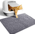 Yimobra Cat Litter Mat, 24"x20" Litter Mat with Litter Lock Mesh, Soft Cat Litter Mat Litter Trapping Mat, Easy to Clean, Non-Slip, Water Resistant, Litter Free Floors, Dark Grey