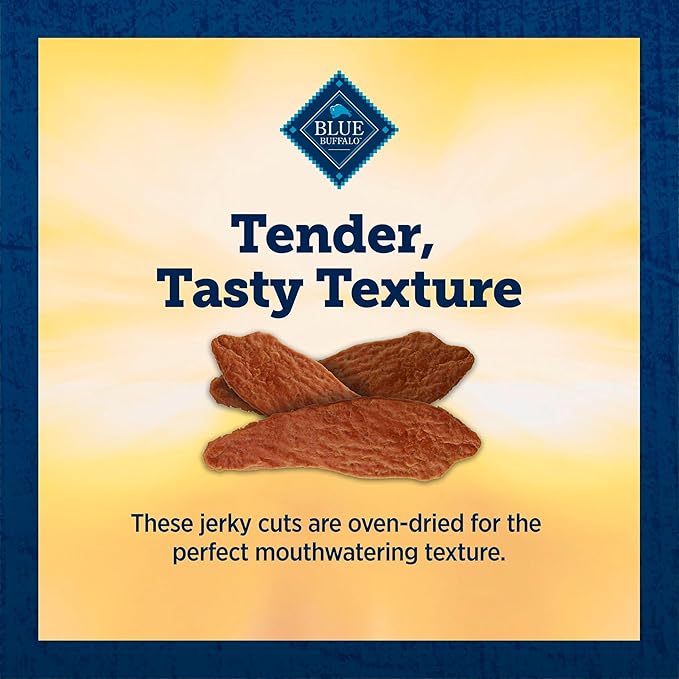 Blue Buffalo True Chews Premium Jerky Cuts Dog Treats, Made in The USA with Natural Ingredients, Beef, 30-oz Bag