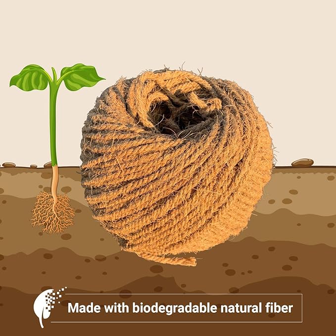 Sandbaggy Sisal Rope Twine 1/4 inch x 500 ft | Industrial Grade | No Synthetic Materials - Eco-Friendly Product | Higher Quality Compared to Home Depot, Walmart, Lowes (2 Rolls)