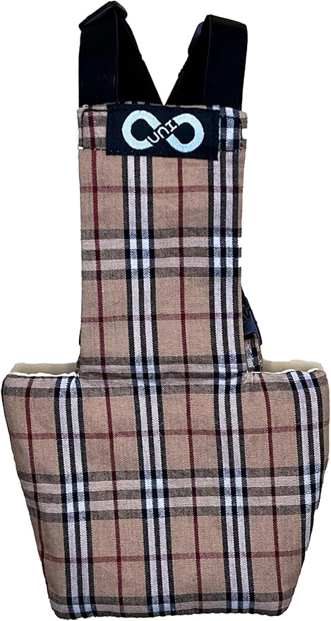 Chicken Diapers Duck Diaper Diaperalls for Hens, Roosters, Ducks, Ducklings - Reusable, Adjustable by Uni Infinity (British Plaid, Chicken Medium, 1, Count)