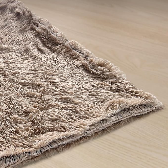 PJYuCien Fluffy Fleece Calming Pet Throw Blanket, Super Soft and Warm for Indoor Cats and Dogs, Large 30" * 40", Machine Washable, Puppy Bed (Brown)