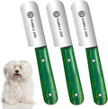 FLAMIA & JABZ FJ Professional Stripping Knife, Right handed, 3 inch blade (Stainless Steel) (3 Pack, Green)