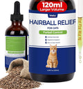 Wellix 120ml Cat Hairball Remedy Drops, Hairball Treatment & Relief for Cats, Natural Cat Furball Control Treats with Psyllium Husk, Omega 3, Support Skin & Coat, Digestive Health-Chicken Flavor