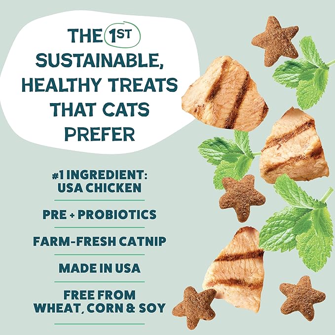 Shameless Pets Crunchy Cat Treats - Kitty Treats for Cats with Digestive Support,Natural Ingredients for Kittens,Healthy Flavored Feline Snacks - Variety Pack,(Pack of 6)