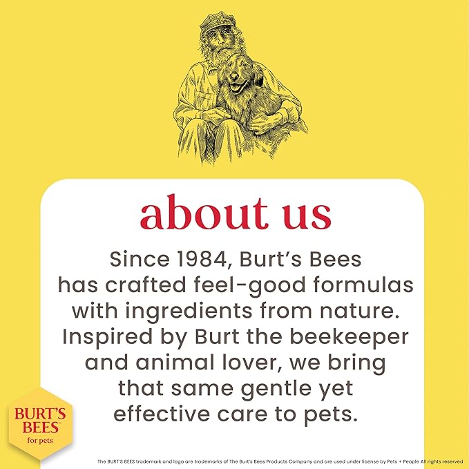Burt’s Bees for Pets Oatmeal Dog Shampoo with Honey, Soothing Dog Shampoo for Itchy and Sensitive Skin, pH Balanced Formula That Gently Cleans and Moisturizes Dog Coats, 16 Fl Oz - 2 Pack