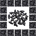 VICTHY 120pcs Cat Nail Caps | Cat Claw Caps | Cat Nail Covers with Adhesives and Applicators (Black M)