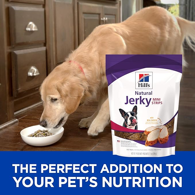 Hill's Natural Jerky Mini-Strips Dog Treats, Chicken, 7.1 oz. Bag