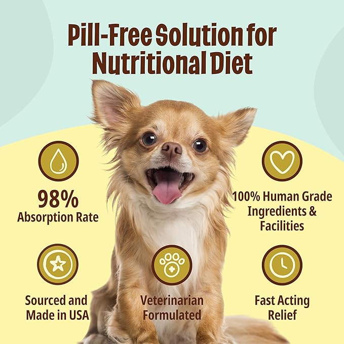 Licks Pill-Free Small Breed Dog Multivitamin - Dog Supplement with Vitamin C, D, and Calcium - Multivitamin Pet Supplies - Gel Packets - 10 Use