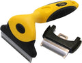 Pet Republique Dog Deshedding Tool - for Dogs, Cats, Rabbits, Any Furry Pets – Reduce Shedding – with 1.8 inches Small and 3 inches Large Replaceable Blades