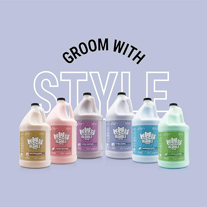 Bubble Bros. Everyday Conditioner for Dogs, Gallon - Natural, Moisturizes and Conditions the Skin and Coat of Your Pets, Loosens Mats and Tangles, Eliminates Static in the Coat