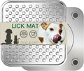 Stainless Steel Large Lick Mat for Dogs & Cats, Chew-Proof Slow Feeder, Anxiety Reducer, Whisker-Friendly for Cats, Non-Slip Heavy Duty Base, Raw Feeding Pad, Dishwasher Safe [Large-1Pack]