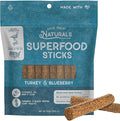 Dog Treat Naturals Superfood Sticks, Turkey & Blueberry, 10oz Bag | Dog Chew Sticks | All-Natural, Pet Training Treats | Joint-Skin-Coat Health | USA Made