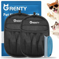 GRENTY 2 PCS Magic Brush Pet Hair Removal Glove for Dogs & Cats, Upgraded Five-Finger Electrostatic Pet Hair Remover, Pet Hair Removal Tool for Clothing, Carpets, Sofa Gaps, and Car Seat
