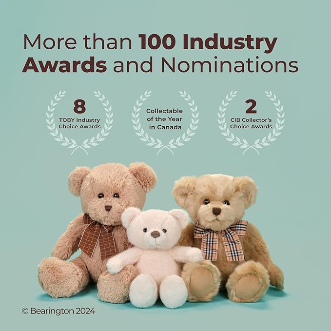Bearington Luna Llamacorn Rainbow Llama Plush Toy - Soft Stuffed Animal for Kids