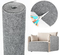 Cat Scratching Mat 78.7"x15.8" Self-Adhesive Cat Furniture Protector, Climbing Cat Scratch Pad for Cat Tree, Sofa, Wall, and Furniture DIY Protection (Gray)