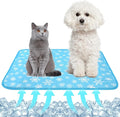 NACOCO Summer Pet Cooling Mat - Cat Dog Cushion Pad Sleeping Cool Snowflake Comfortable Soft for Pets Kids and Adults (Blue Snowflake, S)