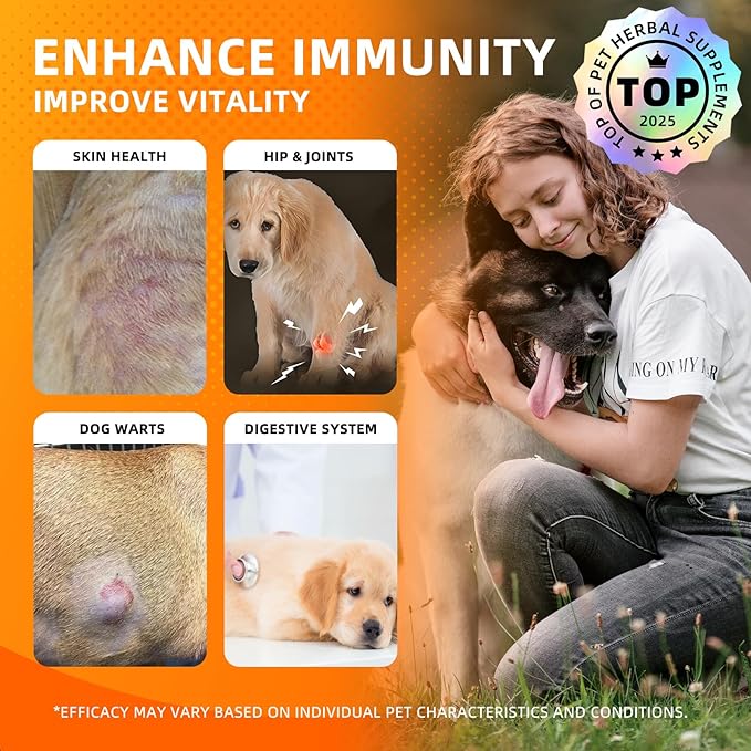 17 in 1 Turkey Tail Mushroom for Dogs - 3000mg High Potency Turkey Tail Extract for Dogs with Probiotics & 10 Vitamins - Shrink Fatty Tumors, Immune Support & Skin Lipoma Treatment 3.38FL.oz
