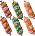 Happy Howie's Soft Meat Roll Treat - Soft Dog Food Rolls, Natural Ingredients, for All Dogs, Made in USA - Beef, Lamb, Turkey, 7 Oz (Pack of 6)