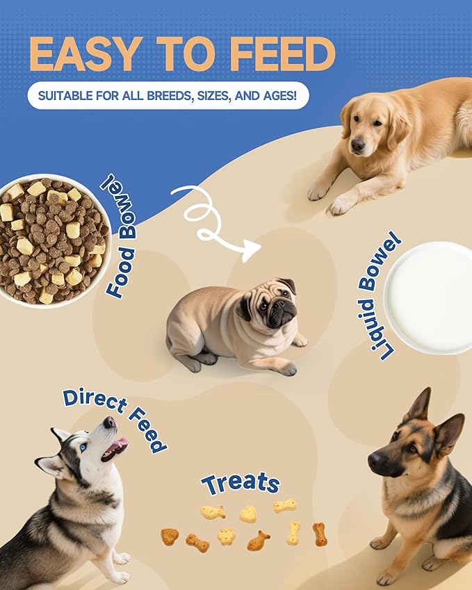 Organic Mushroom Supplement for Dogs - 18-in-1 blend with Turkey Tail, Reishi, Lion's Mane. Supports immune defense, allergy relief, joint & skin health. Tasty roast chicken flavor liquid, 60mL