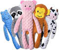 SHARLOVY No Stuffing Dog Toys 5 Pack, Crinkle Interactive Dogs Toy for Boredom, Puppy Toys for Teething to Keep Them Busy, Cute Squeaky Dogs Toy for Small, Medium, and Large Breed