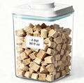 Dog-Cat Treat Container Pop Pet Food Storage Container for Kibble & Treats, Stackable Pop Lid Plastic Container | Stackable One-Touch Opening(2650ml / 2.8qt*1)