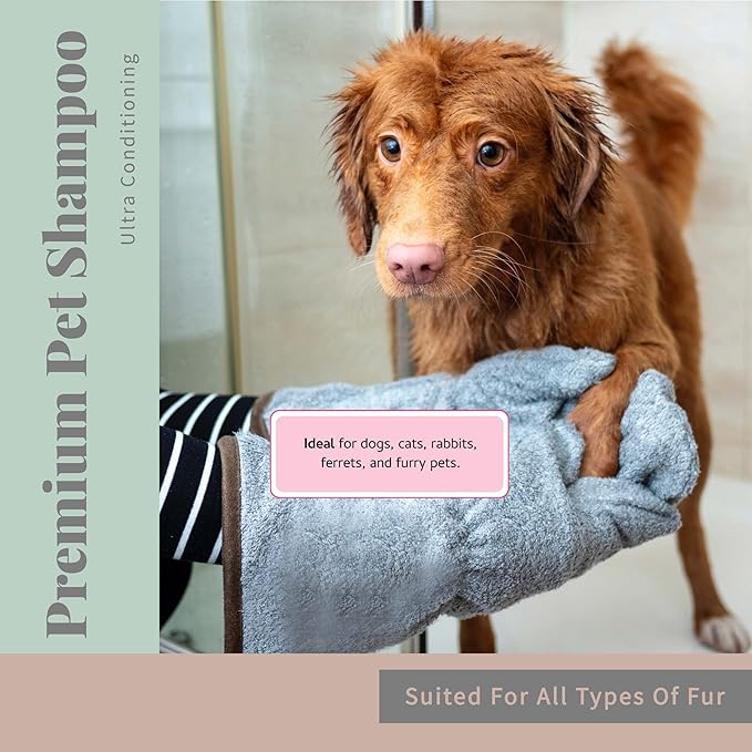 Begley's No Rinse Waterless Pet Shampoo, Bathless Cleaning, Deodorizing, and Odor Removal for a Shiny, Fresh Smelling Coat - Effective for Dogs, Puppies, and Cats - Fresh Lavender, 2 Pack