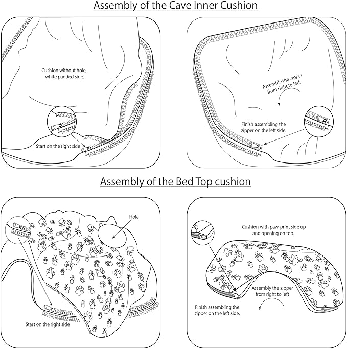 RINGTAIL Peekaboo Cat Cave - for Multiple & Large Cats Up to 30-45 lbs, Comfy Donut Cat Bed with 2 Soft Fluffy Fleece Cat Blankets, Scratch, Detachable & Washable Tunnel Bed (Dark Gray, Large)