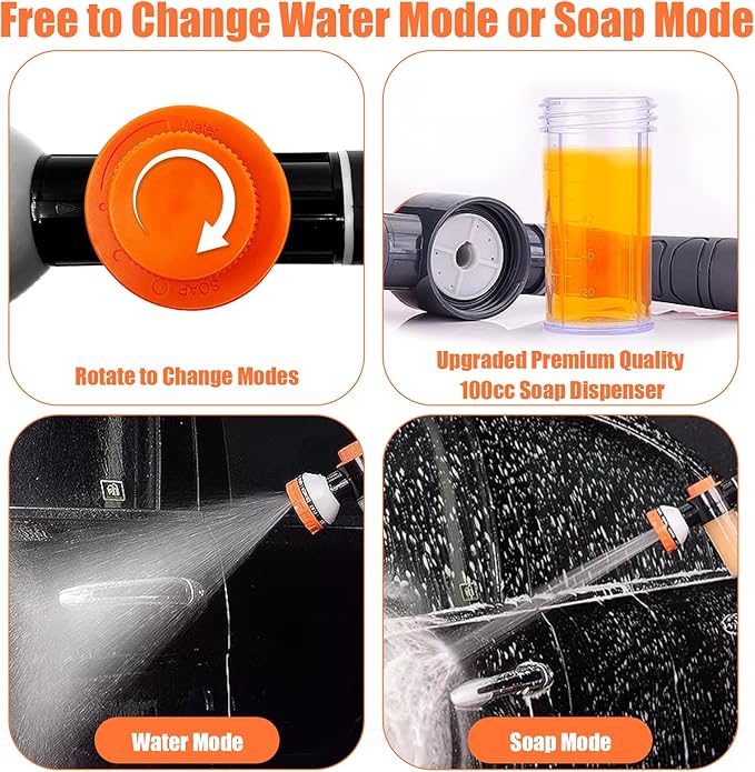 Dog Washing Hose Attachment for Pet Bathing with Black 3 Way Shower Diverter, Dog Wash Hose Nozzle Shampoo Sprayer for Pet Grooming Shower, Dog Shower Attachment for Bathroom