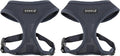 Authentic Puppia Soft Harness, Grey, X-Small (Pack of 2)