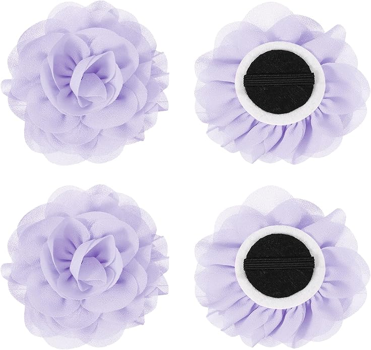 Dog Collar Flowers, Pet Flower Charms Soft Chiffon Cat Collar Bow Tie Floral Grooming Supplies, Intended for Dog